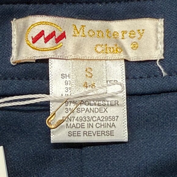 Monterey Club Skirt Womens Small 4-6 Navy Blue Stretch New NWT - Picture 2 of 6